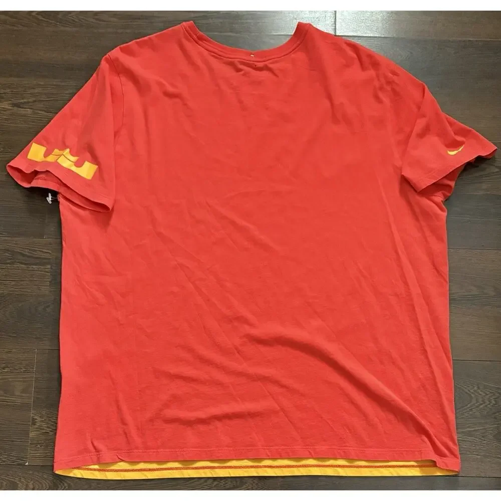 Rare Nike Lebron James T-Shirt Men's Witness Print Athletic Cut Crew Neck XXXL